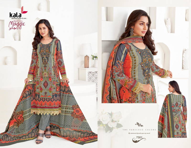 Kala Maggic Vol 22 Karachi Cotton Dress Material Collection